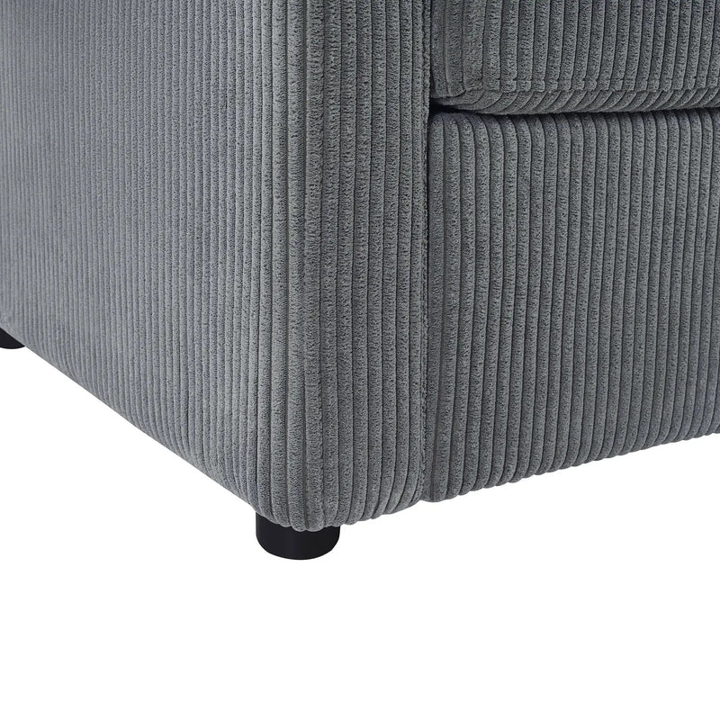 Sleeper Sofa With Foldable Mattress, USB Ports, Side Table & Storage Pocket