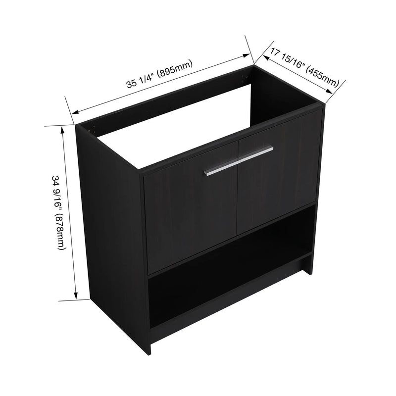 Modern Freestanding Bathroom Vanity With 2 Doors by Unique Piece Furniture