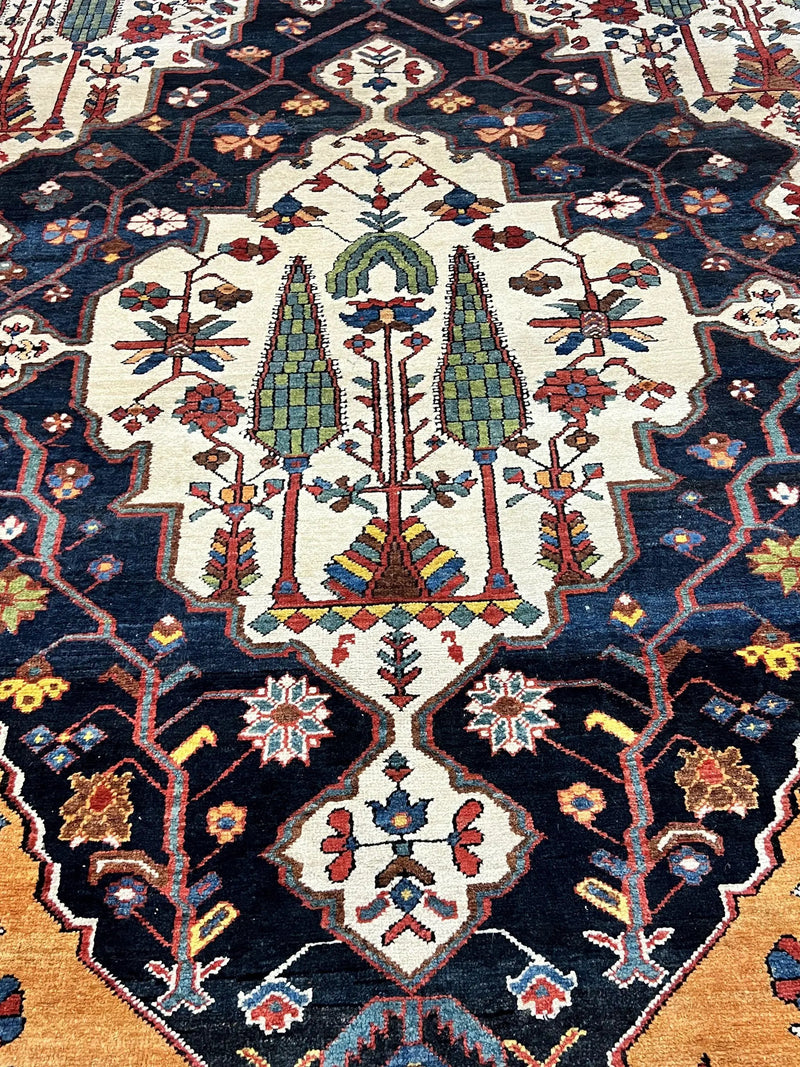 Antique Persian Bakhtiari Rug 14x19 – Rare Palace Size Carpet by Jewel Rugs