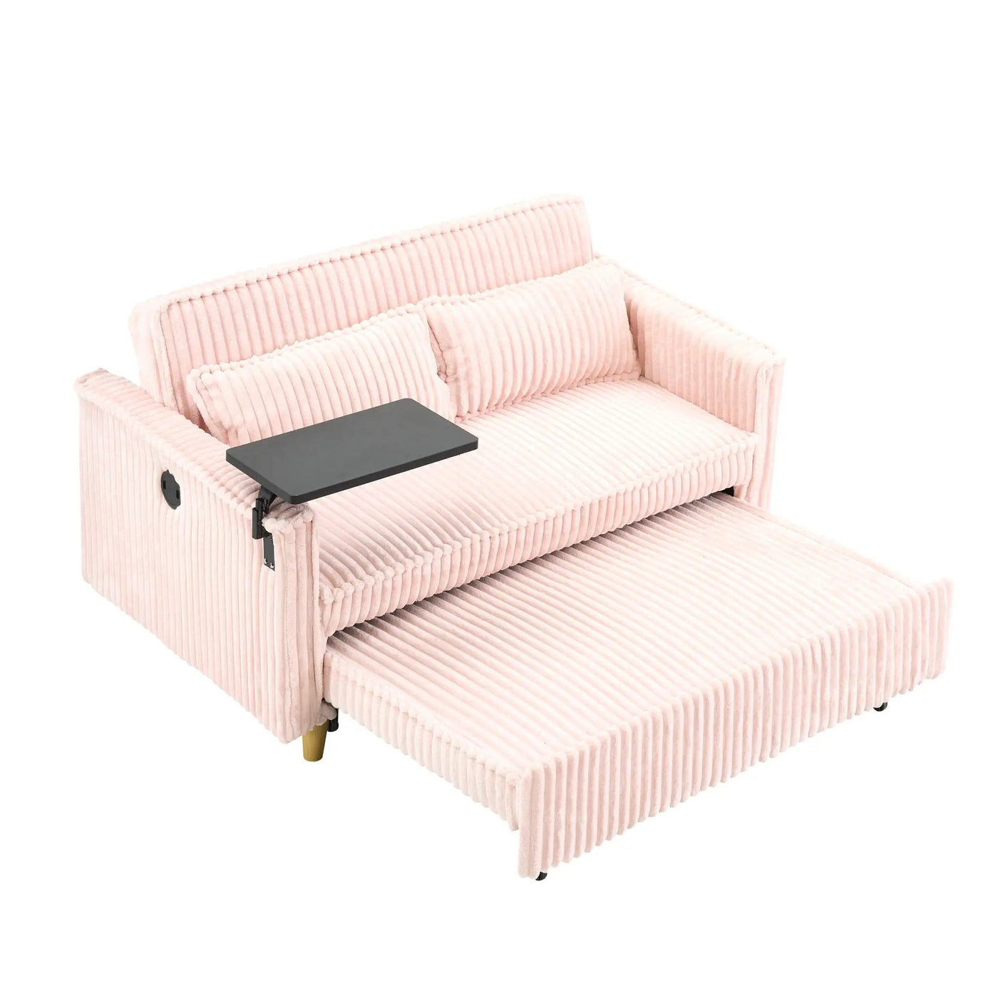 Pull Out Sofa With Movable Tabletop And USB Ports by HouseOfZazla