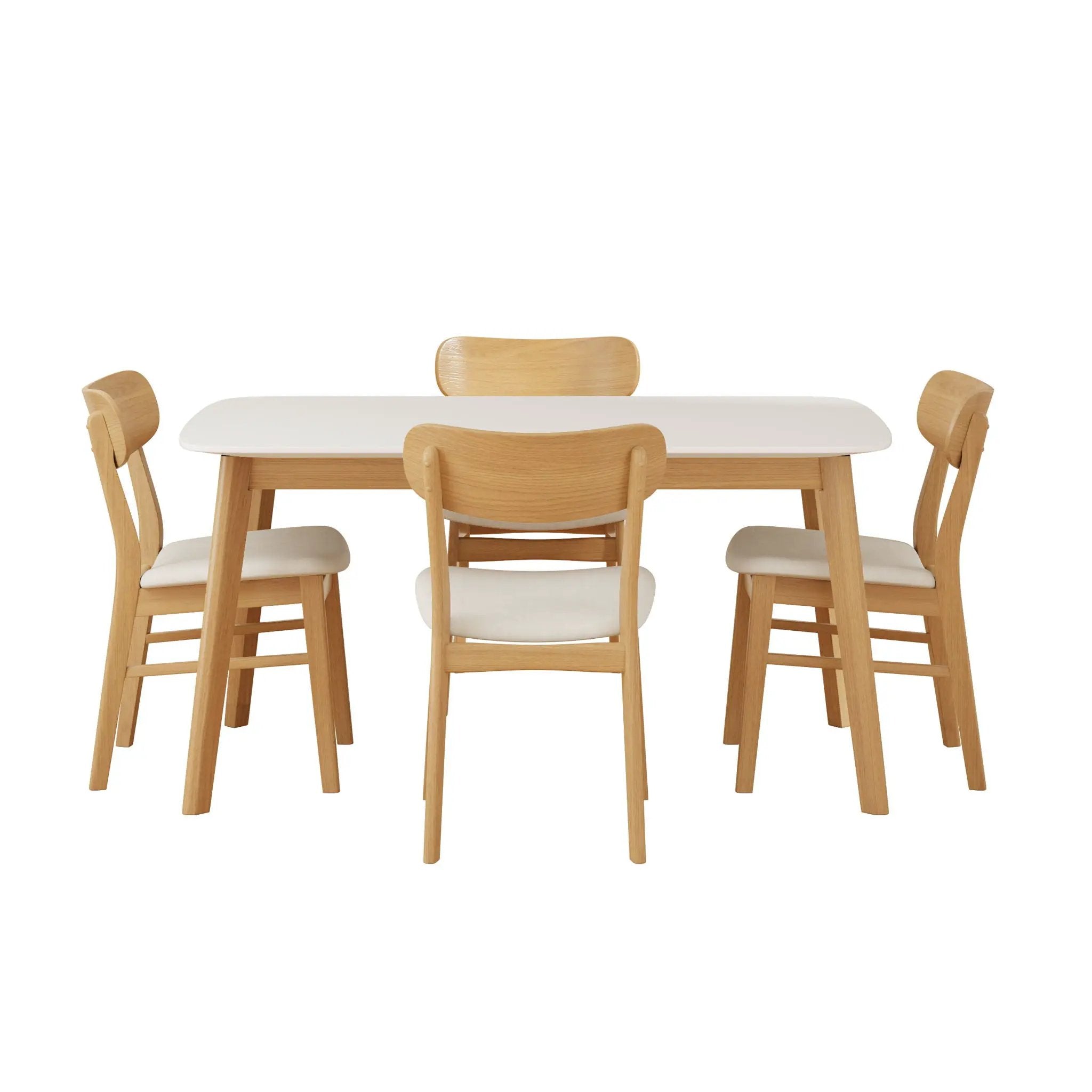 5 Piece Dining Set With Table And Upholstered Chairs by HouseOfZazla