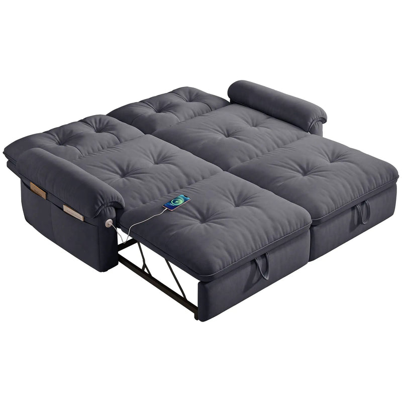 77-Inch Convertible Sofa Bed by HouseOfZazla