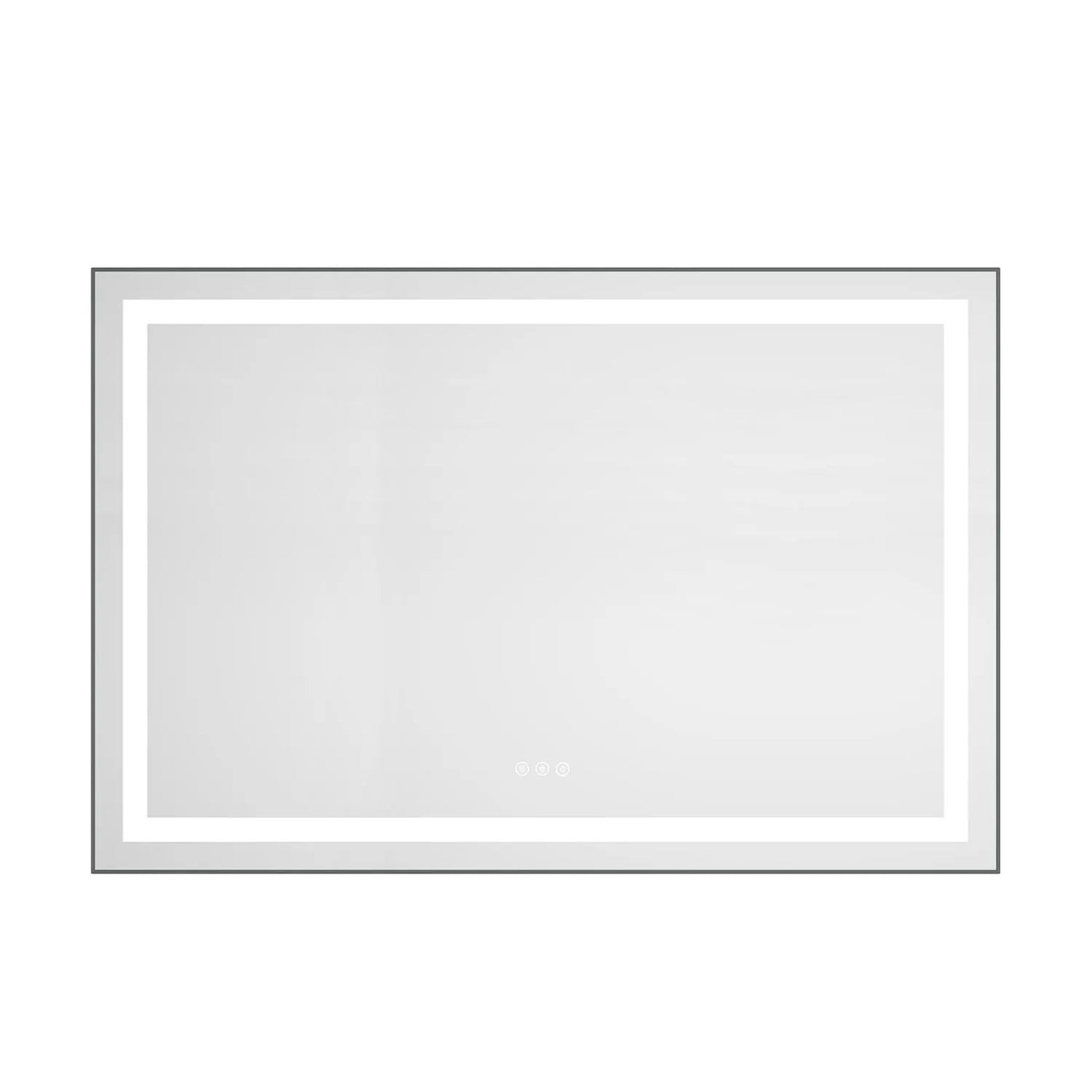 48" x 32" LED Bathroom Mirror with Front and Backlight by HouseOfZazla