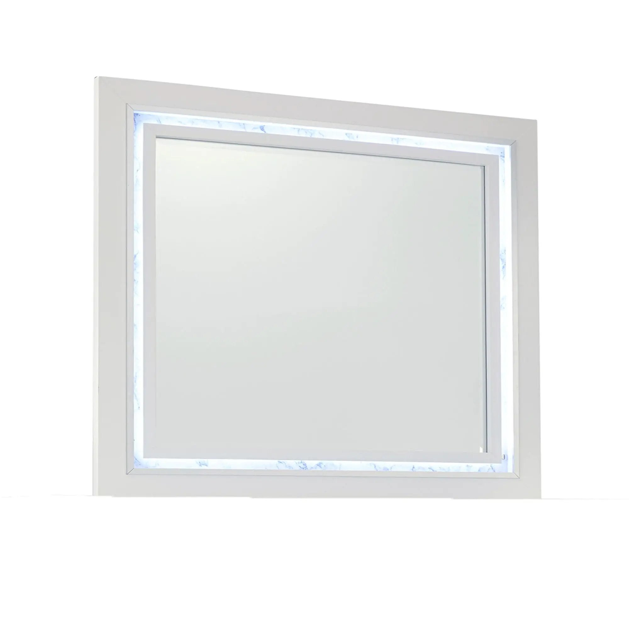 Skye - Marble Mirror - White by Unique Piece Furniture