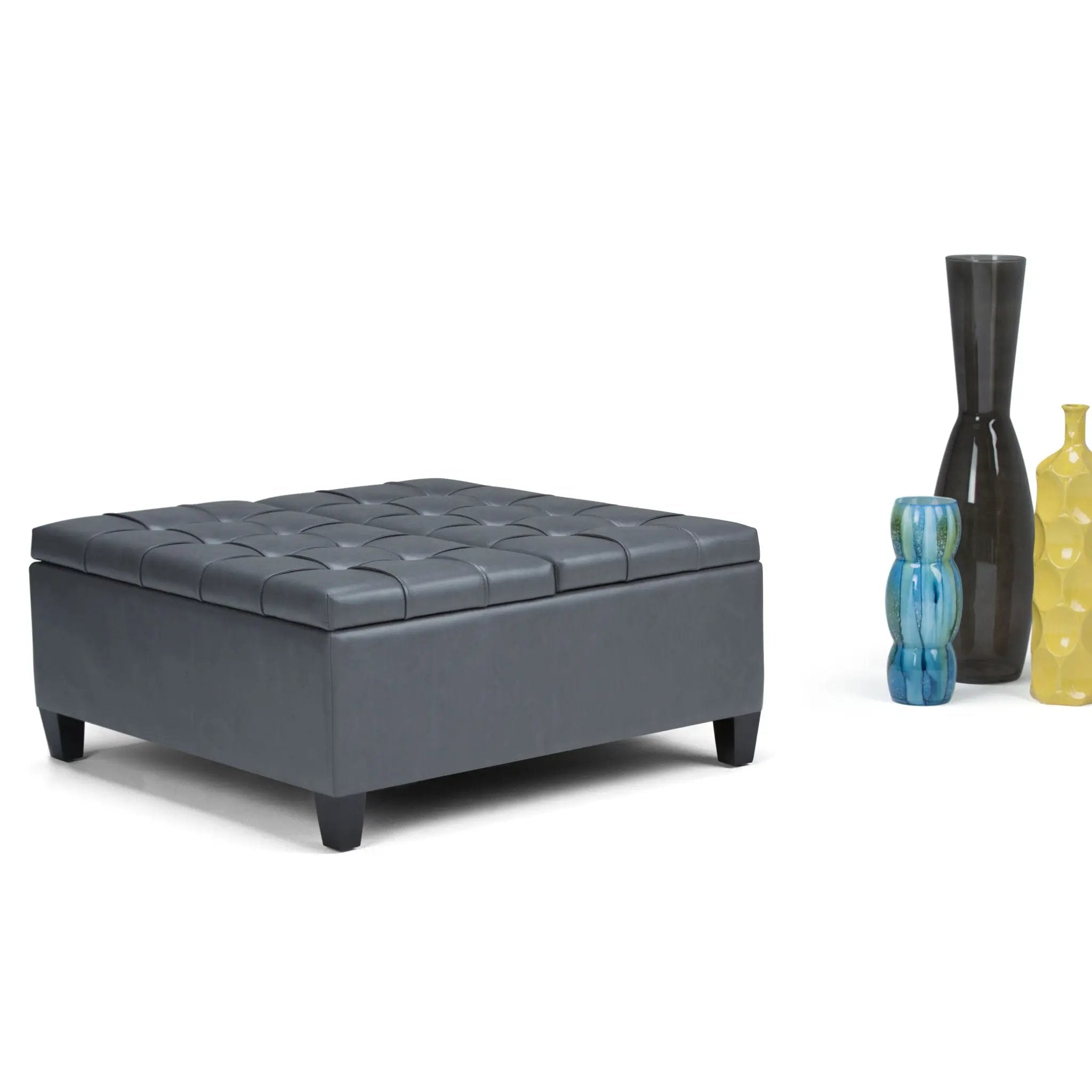 Harrison - Upholstered Coffee Table Storage Ottoman by Unique Piece Furniture