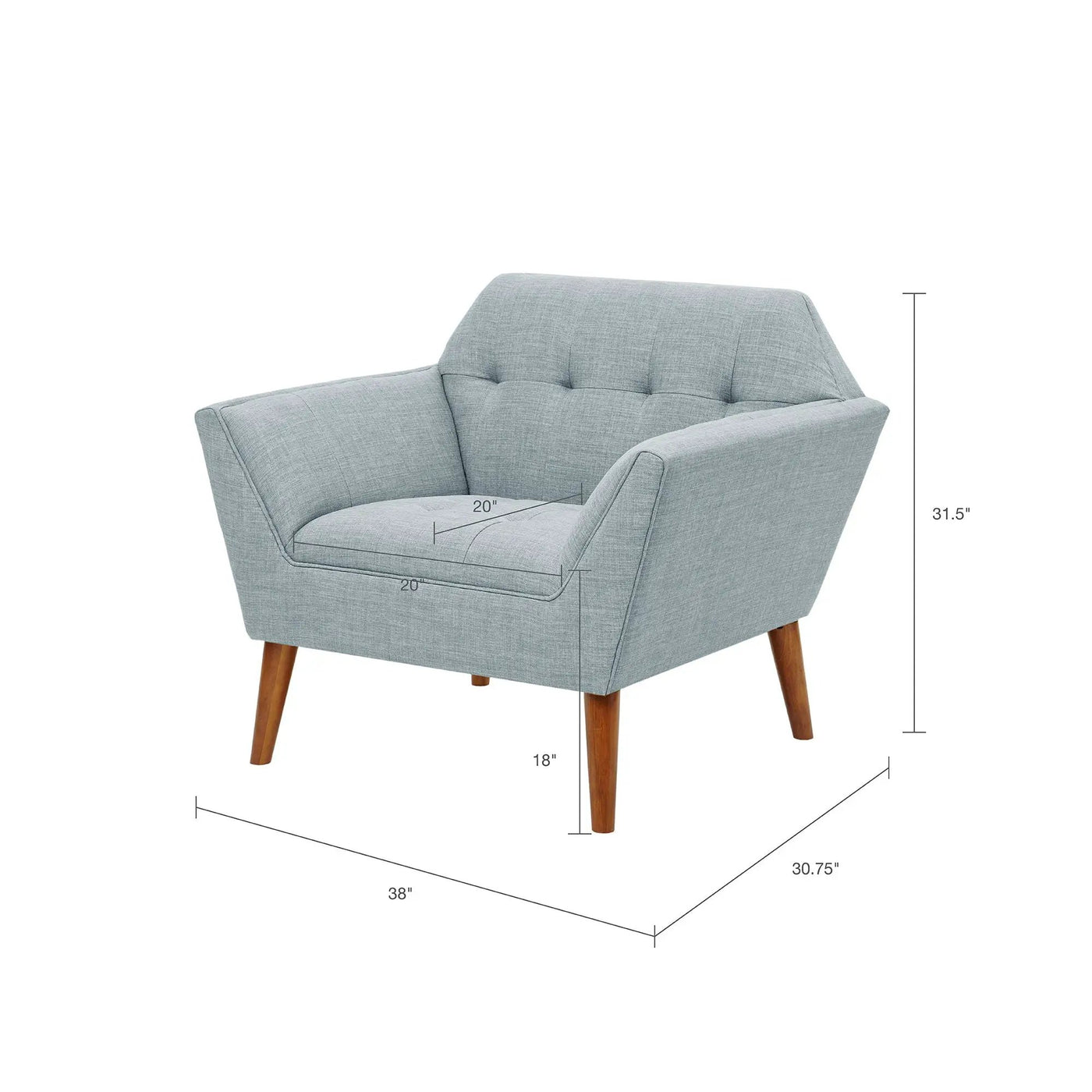 Modern Lounge Chair With Button Tufting by HouseOfZazla