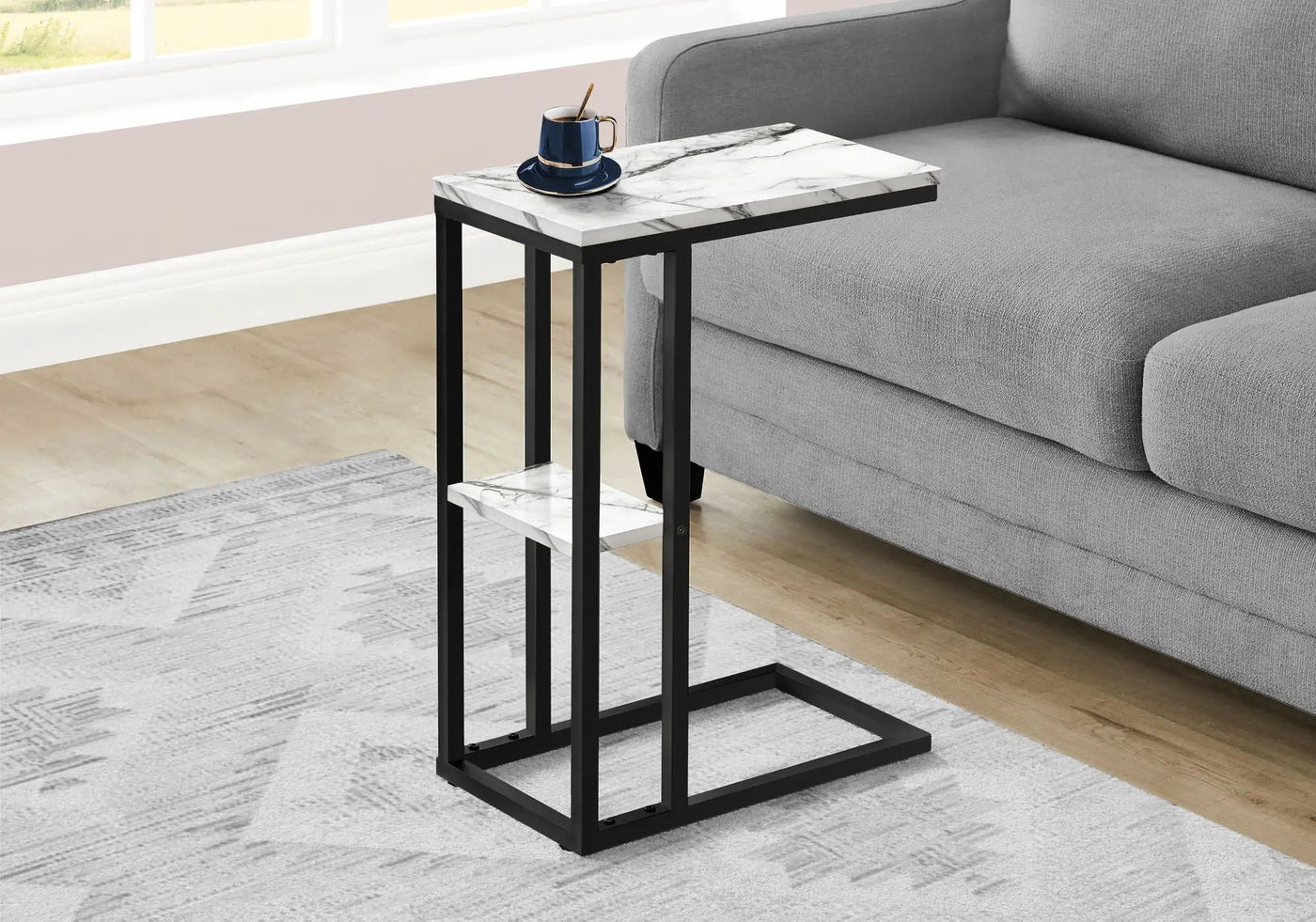 Accent Table C-Shaped - Contemporary Modern by HouseOfZazla