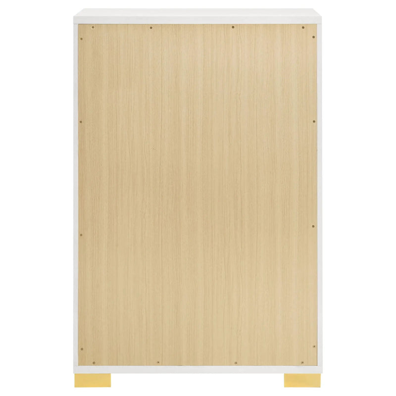 Marceline 5-drawer Bedroom Chest White by Unique Piece Furniture