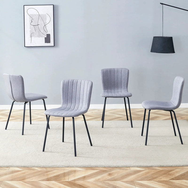 Luxury Minimalist Dining Chairs (Set of 4) by Unique Piece Furniture