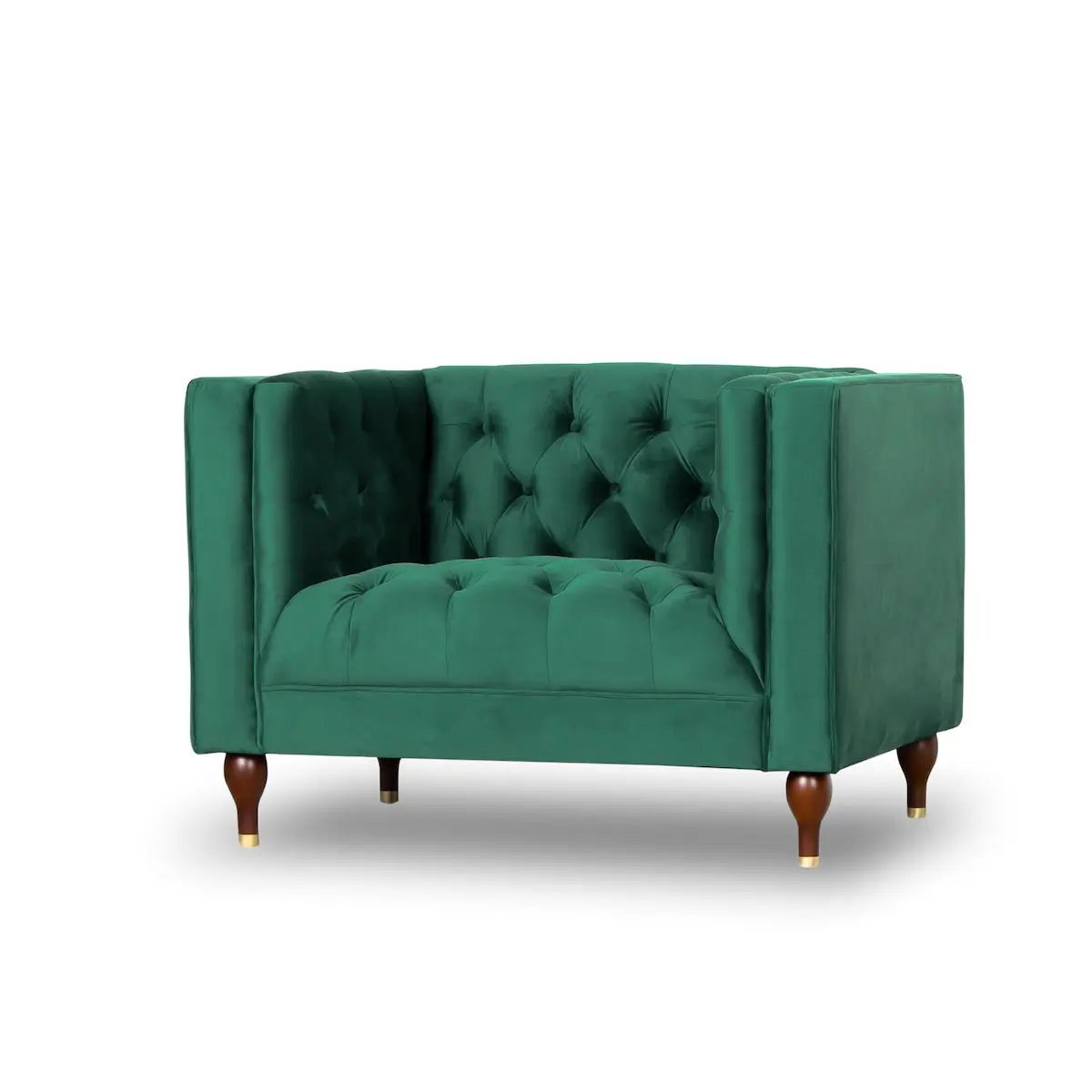 Evelyn - Mid-Century Modern Tufted Back Lounge Chair by Unique Piece Furniture