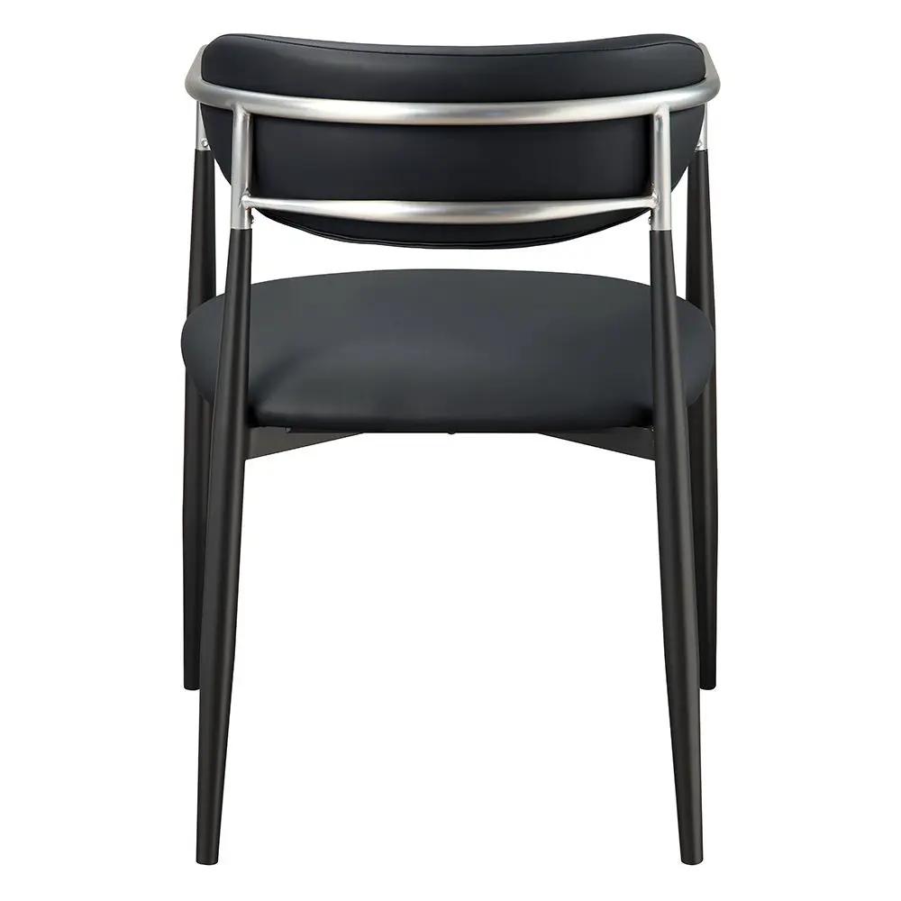 Gavan - Arm Chair (Set of 2) - Black Synthetic Leather by Unique Piece Furniture