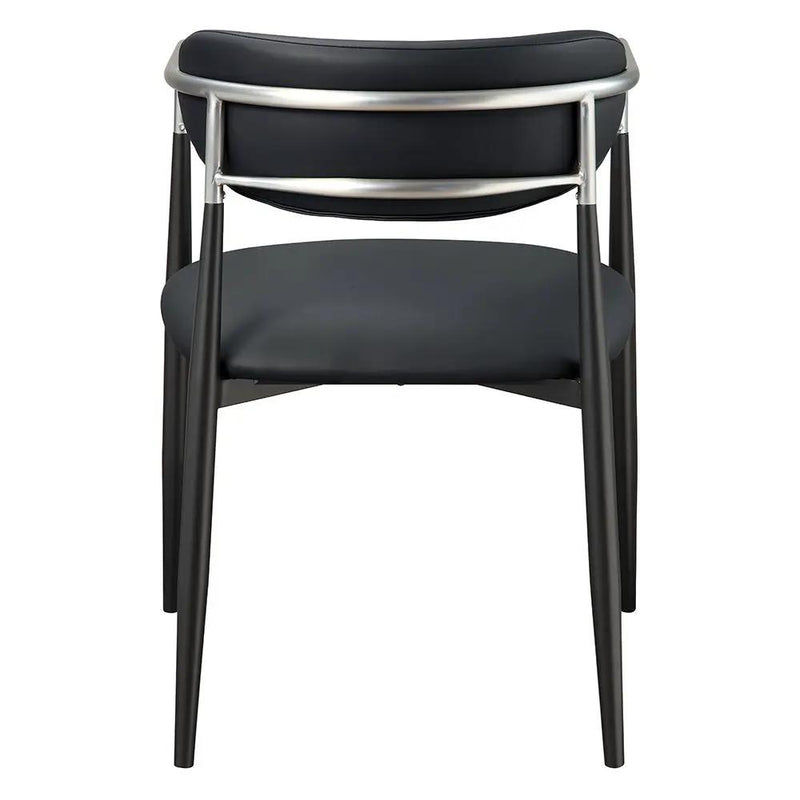 Gavan - Arm Chair (Set of 2) - Black Synthetic Leather by Unique Piece Furniture