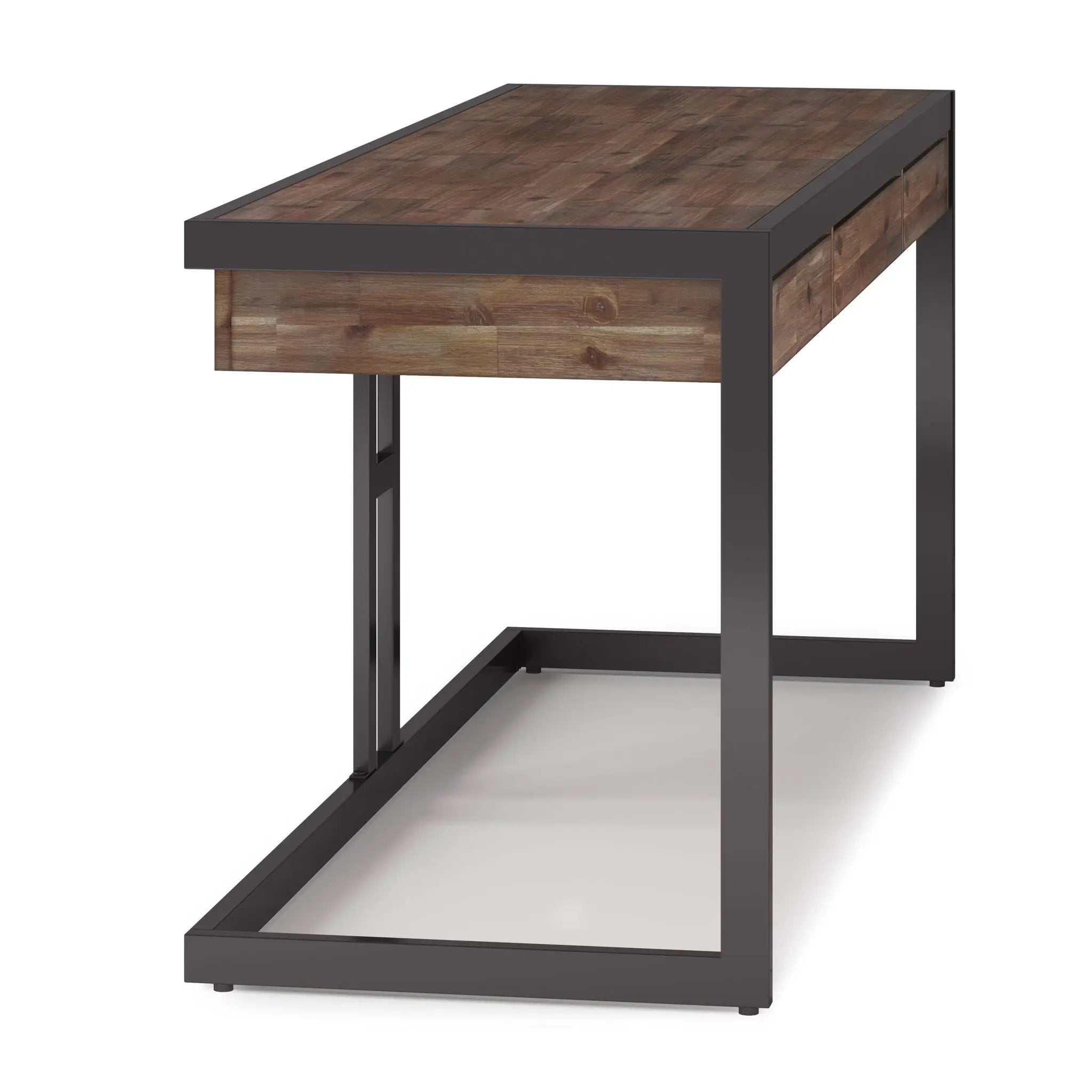 Erina - Large Desk - Rustic Natural Aged Brown by HouseOfZazla