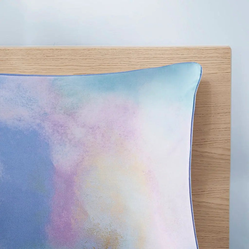 Twin/Twin XL Watercolor Tie Dye Printed Comforter Set with Throw Pillow by HouseOfZazla