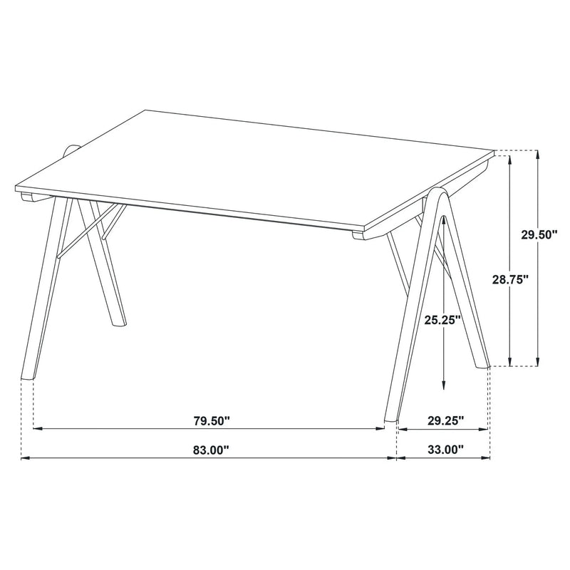 Randolph 79-inch Rectangular Dining Table Sheesham and Brown by Unique Piece Furniture
