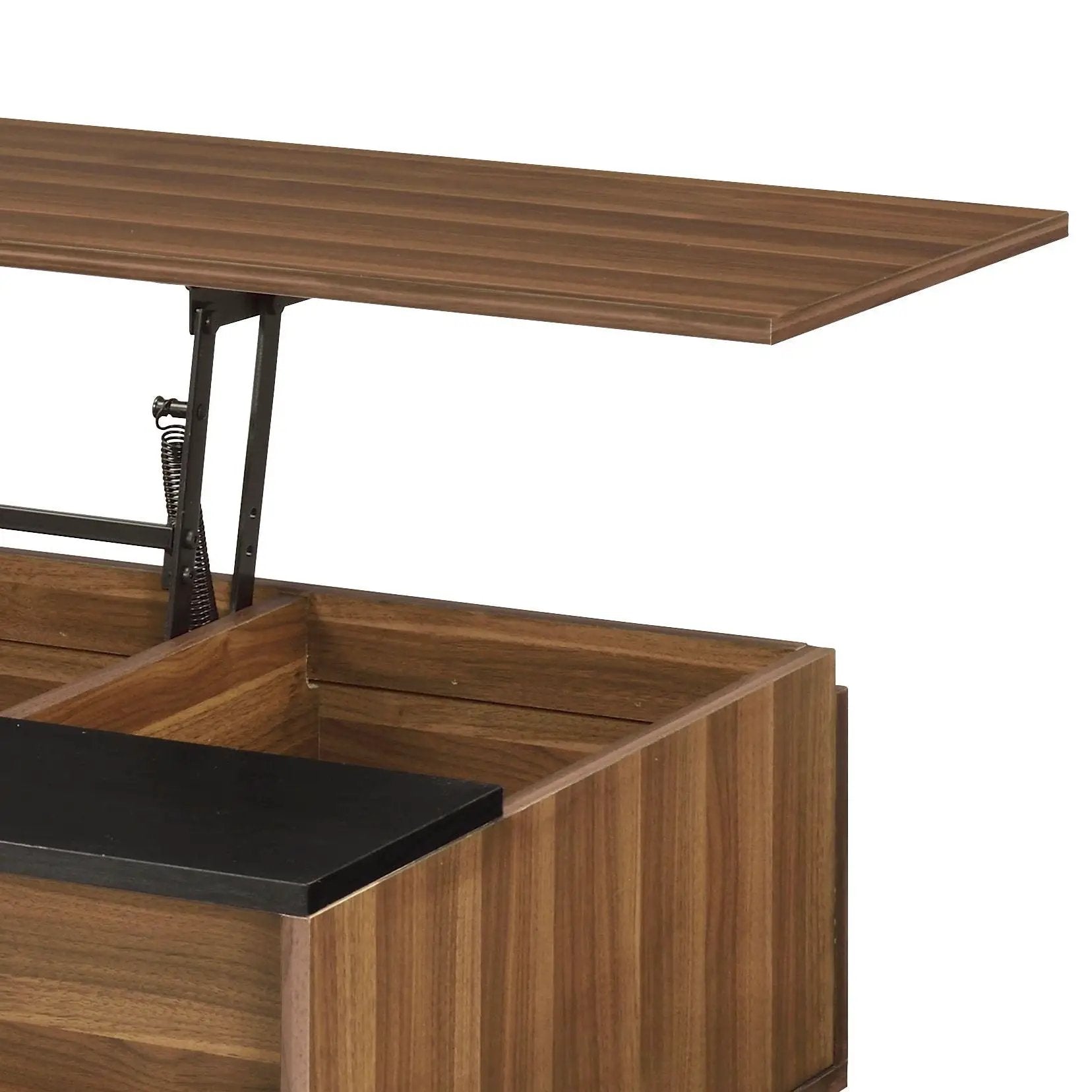 Avala - Coffee Table With Lift Top - Walnut / Black by Unique Piece Furniture