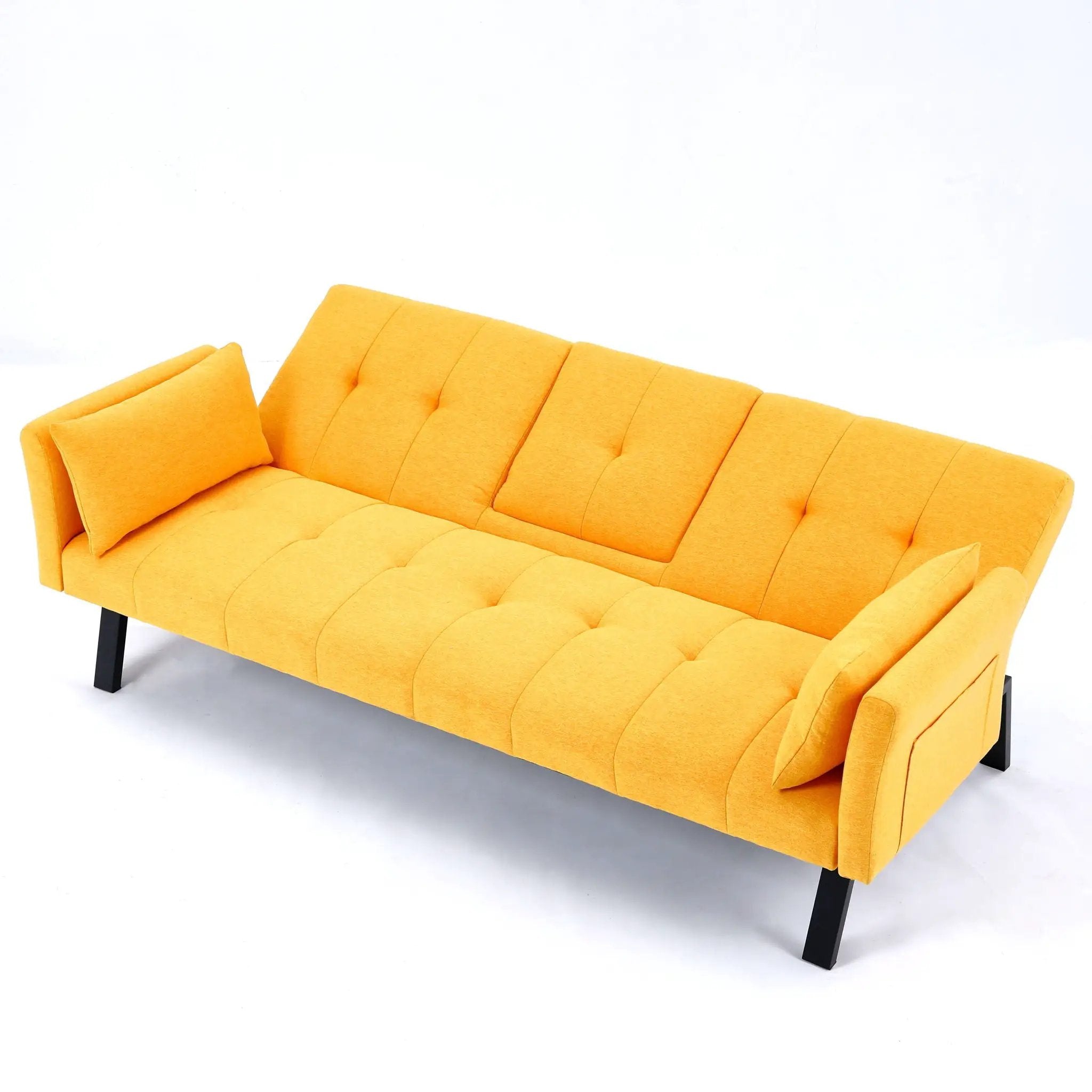Sofa Bed With Foldable Design And Cup Holder by HouseOfZazla