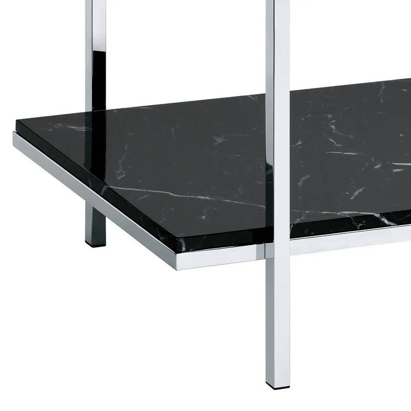 Angwin - Mirrored Faux Marble Console Table - Multi by Unique Piece Furniture