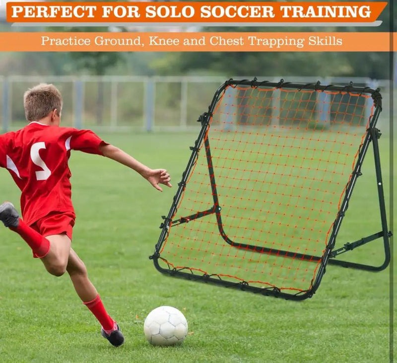 RayChee Portable Soccer Rebounder, 3.3×3.3FT/3.9×3.9FT Rebound Net with Quick Folding Design, Multi Angle Adjustment for Kids Teens & All Ages, Soccer by Selzalot