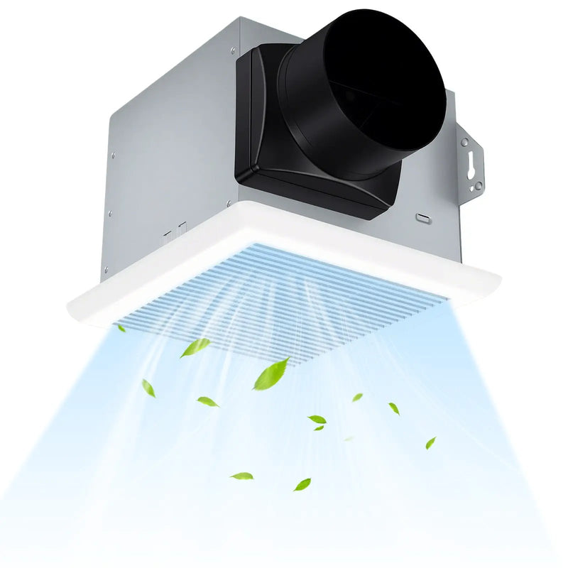 80 CFM Ceiling Mount Bathroom Exhaust Fan with Metal Housing and 4 Inches Duct by DirectDeals