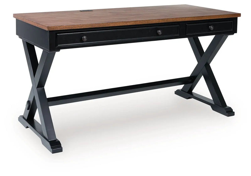 Wildenauer - Home Office Desk - Brown / Black by Unique Piece Furniture