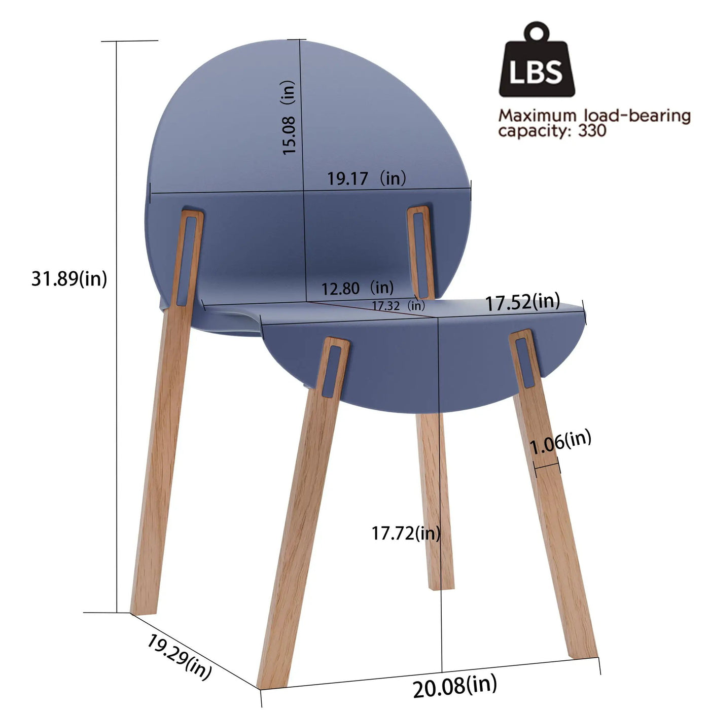 4 Piece Set Of Single Chairs, Traditional Elements With Round Table by HouseOfZazla