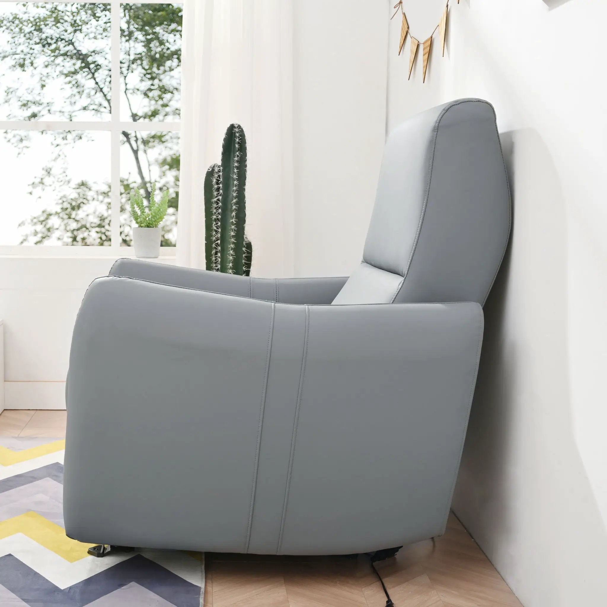 Wall Hugger Power Recliner Chair With USB Port (Type-C) by Unique Piece Furniture