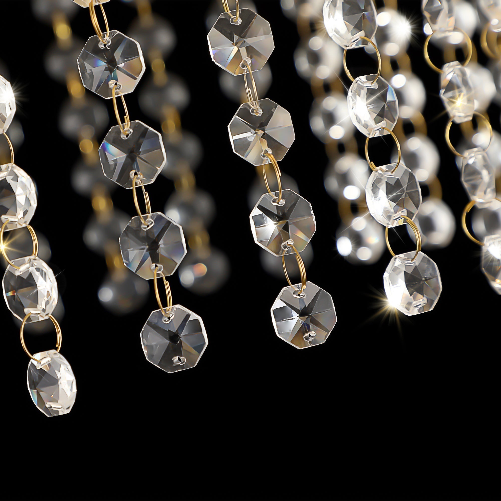 8-Light 23.6' Wide Crystal Waterfall Chandelier by HouseOfZazla