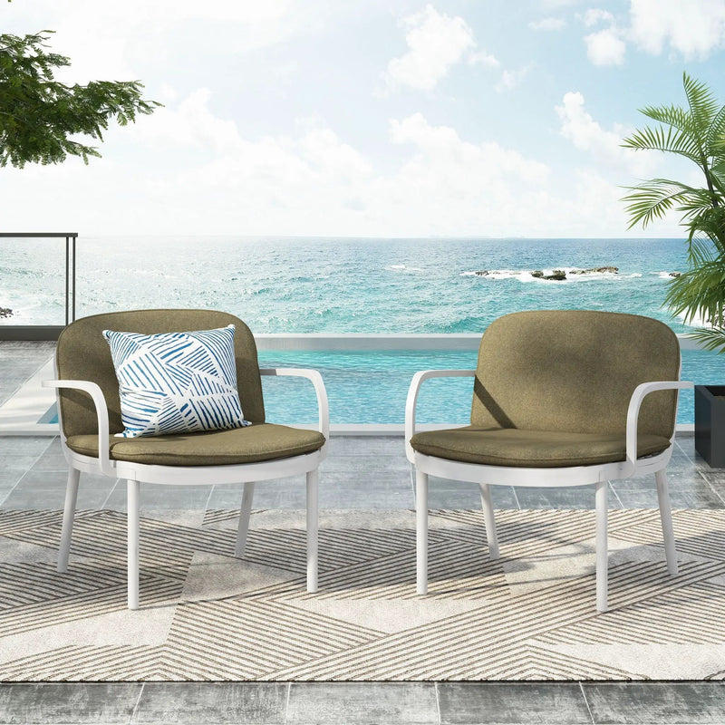 Luna Outdoor Club Chair Set of 2 by HouseOfZazla