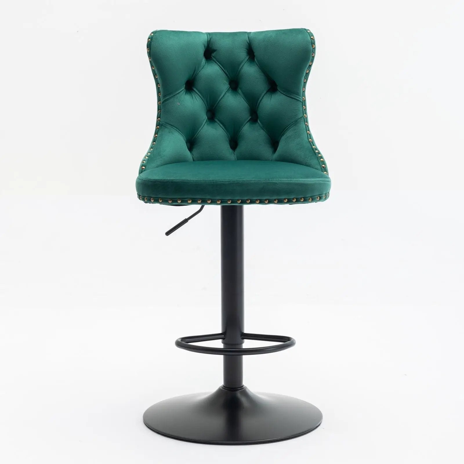 Swivel Barstools Adjusatble Seat Height, Modern Upholstered Bar Stools With Backs Comfortable Tufted For Home Pub And Kitchen Island (Set of 2) by HouseOfZazla