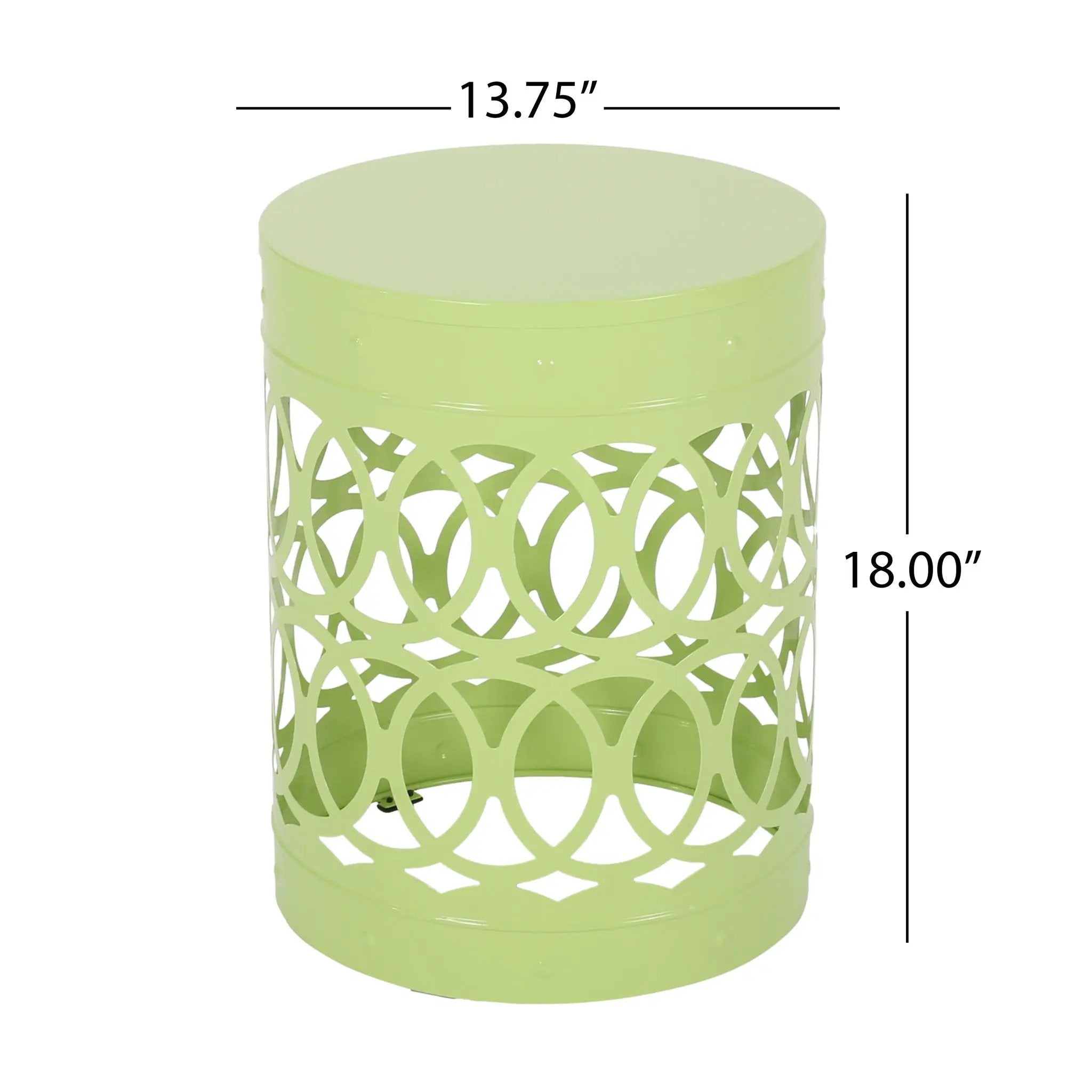 Outdoor Metal Large End Table, Modern Design by HouseOfZazla