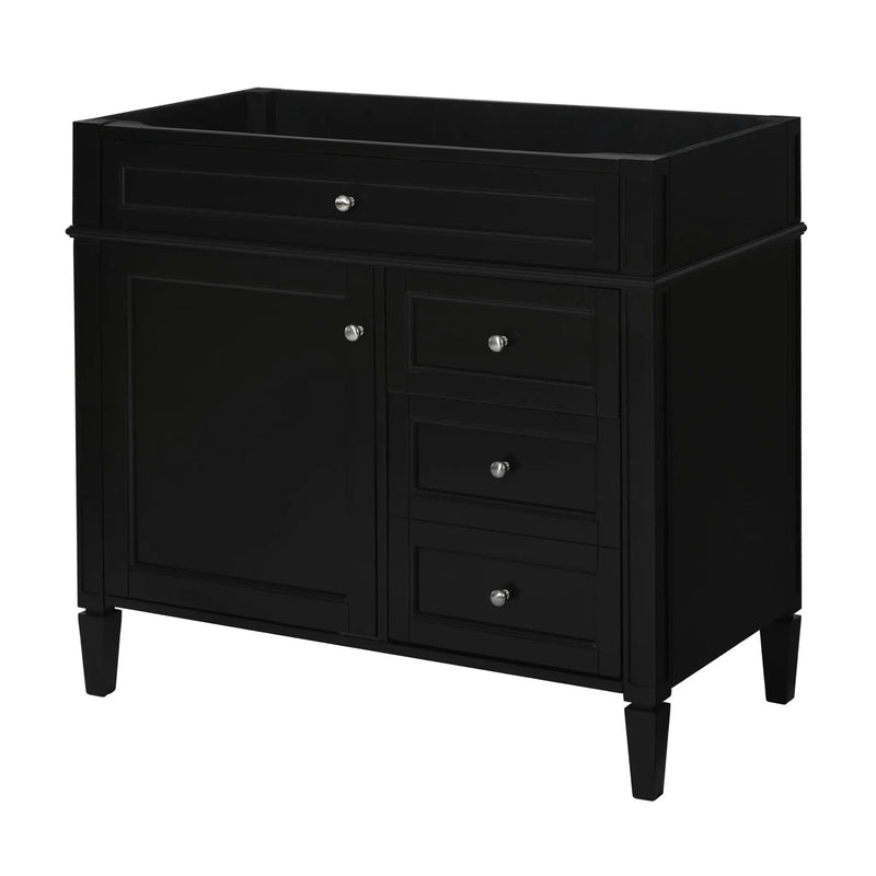 Bathroom Vanity With 2 Drawers And Tip-Out Drawer, Storage Cabinet by HouseOfZazla