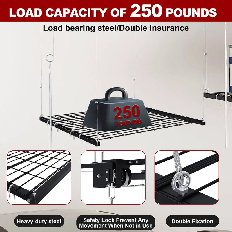 Overhead Garage Storage Rack by HouseOfZazla