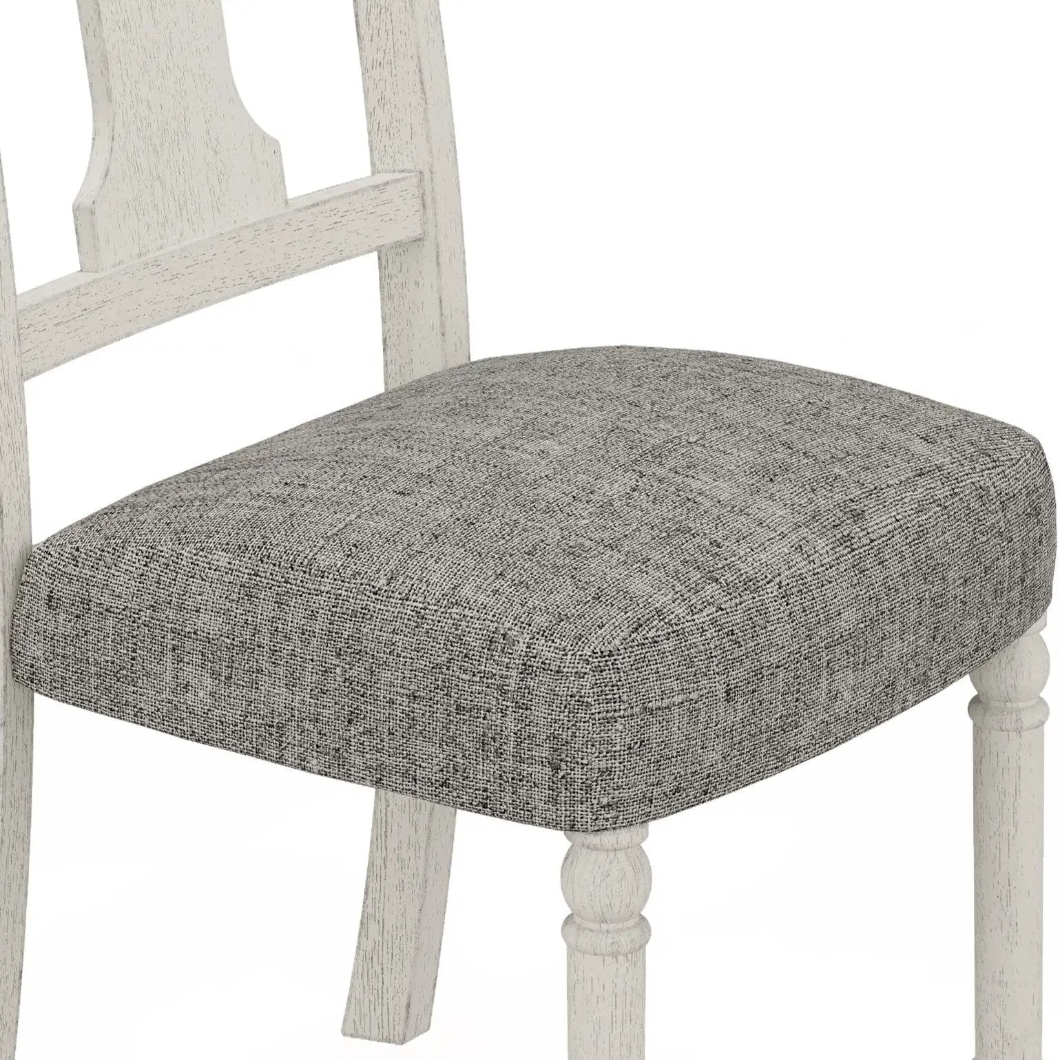 Tannen - Dining Side Chair (Set of 2) - White And Gray by HouseOfZazla