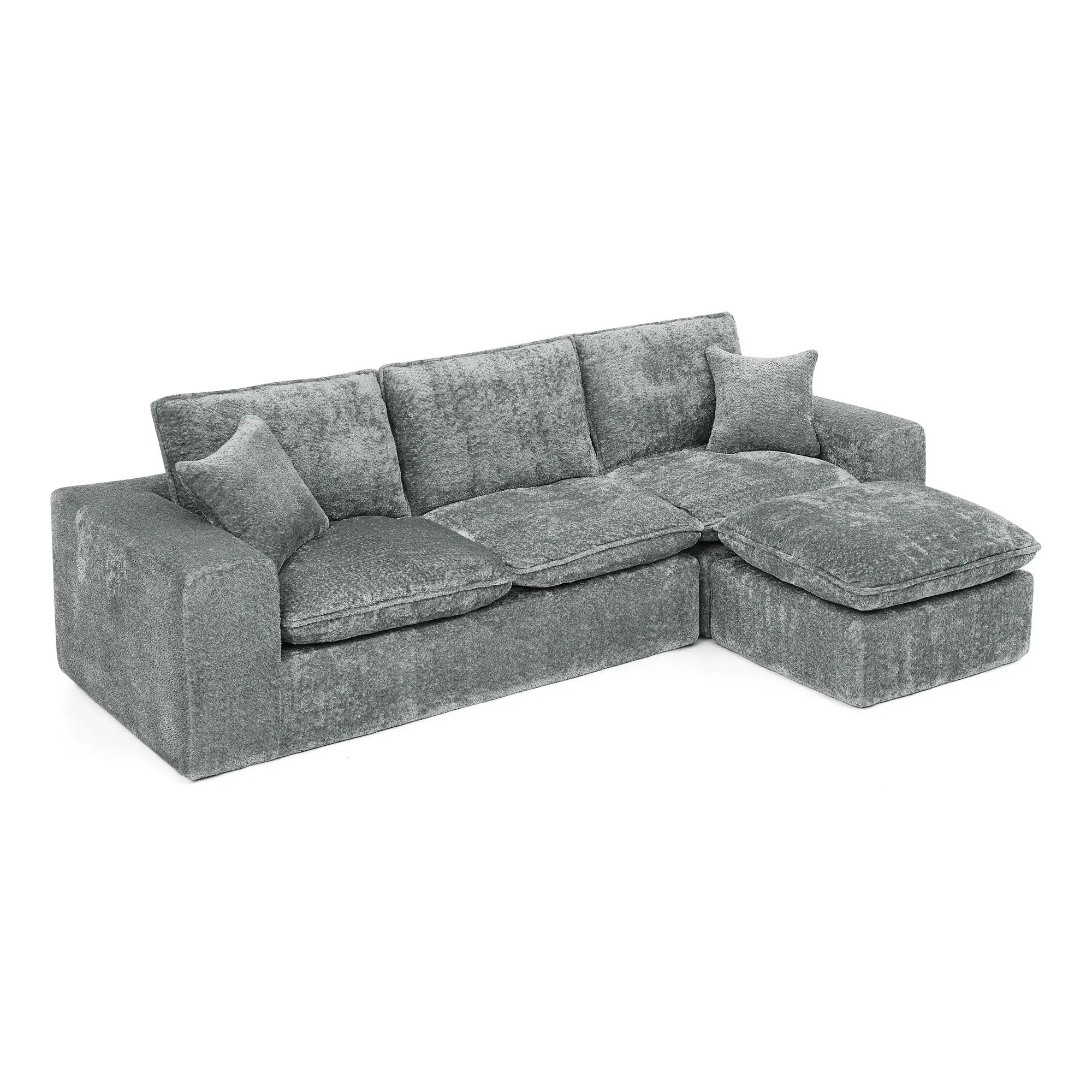 Sectional Sofa With Moveable Ottoman by Unique Piece Furniture