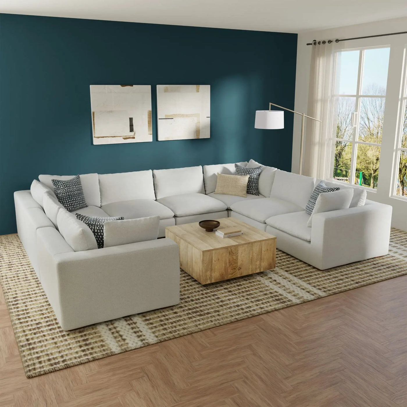 Jasmine - Handcrafted Sectional Sofa by HouseOfZazla