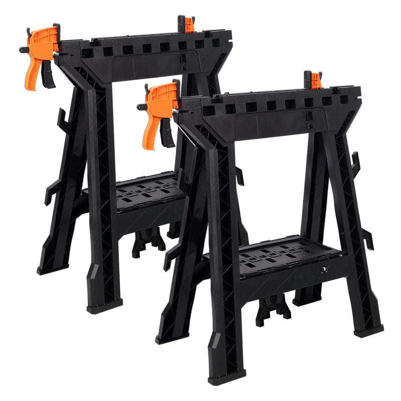 Folding Clamping Sawhorse Set of 2 by HouseOfZazla