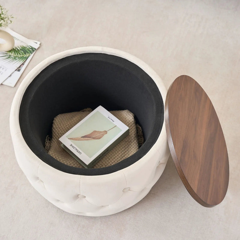 Nesting Ottomans 2 Piece With Tray, 4 In 1 Function by Unique Piece Furniture