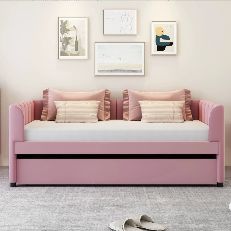 Upholstered Daybed With Ergonomic Design Backrest by Unique Piece Furniture