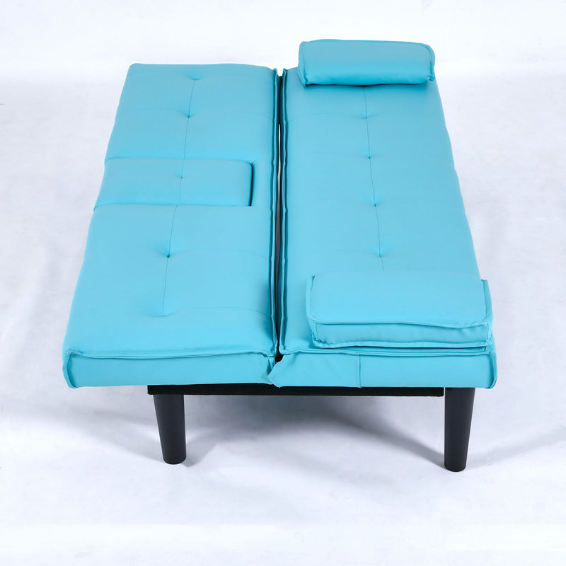 Sofa Bed With Foldable Design And Cup Holder by HouseOfZazla