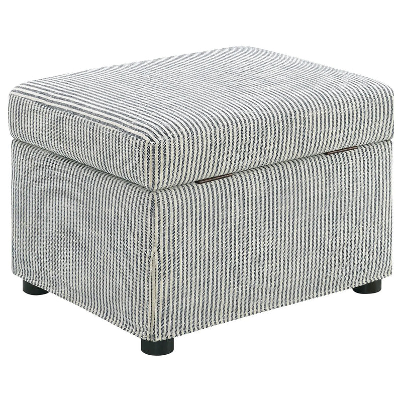 Winter Upholstered Hydraulic Lift Top Storage Ottoman Grey by Unique Piece Furniture