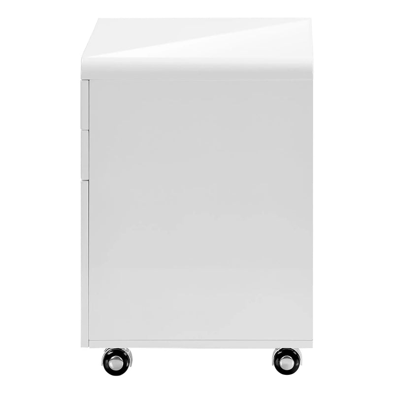 File Cabinet Rolling Mobile Storage Drawers Printer Stand - White by HouseOfZazla