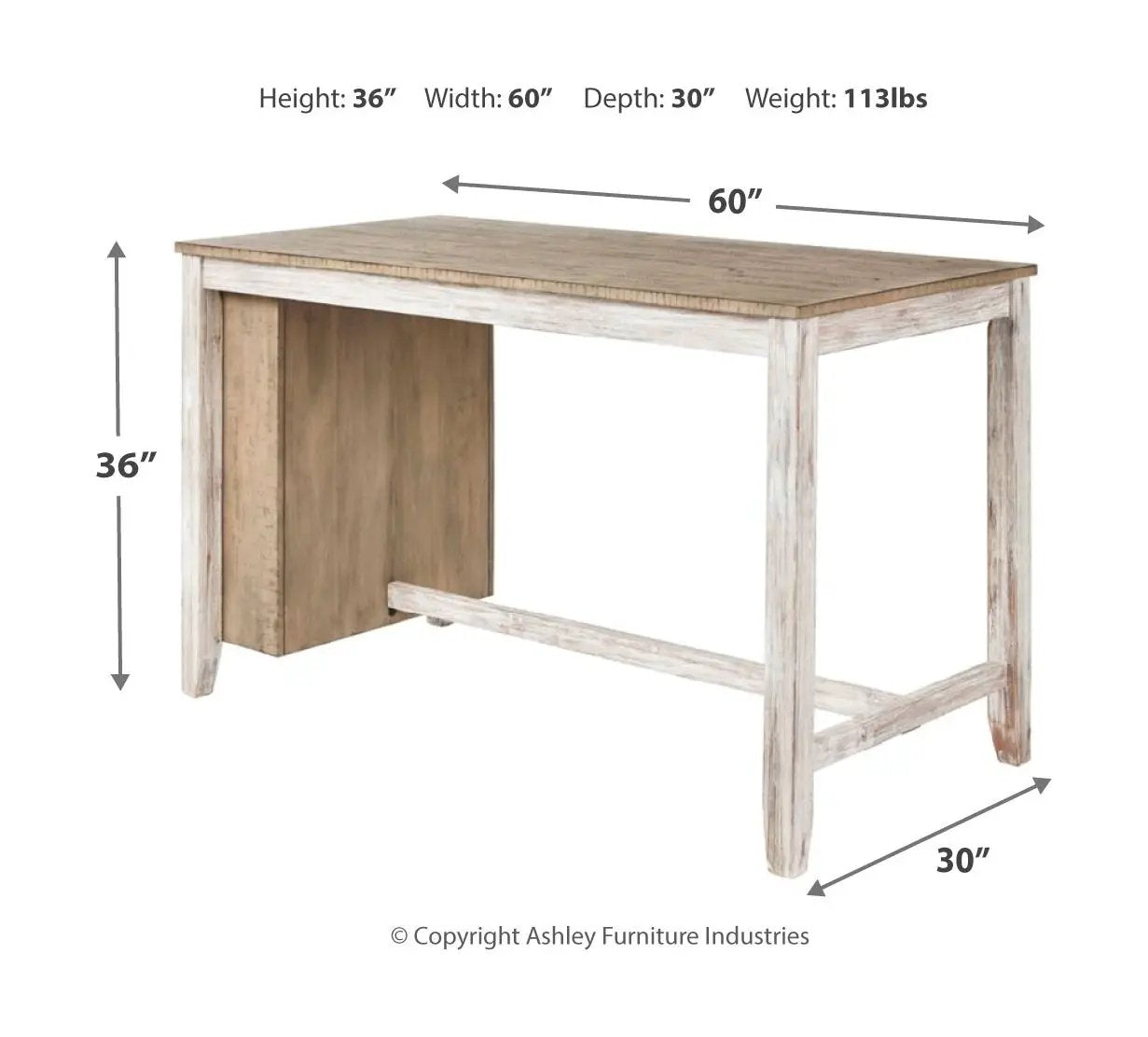 Skempton - Rectangular Counter Table With Storage Set by Unique Piece Furniture