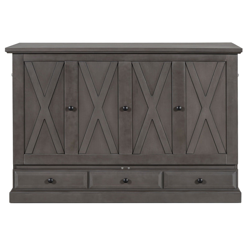 Murphy Bed Chest Cube Cabinet With Charging Station And Large Storage Drawer by HouseOfZazla