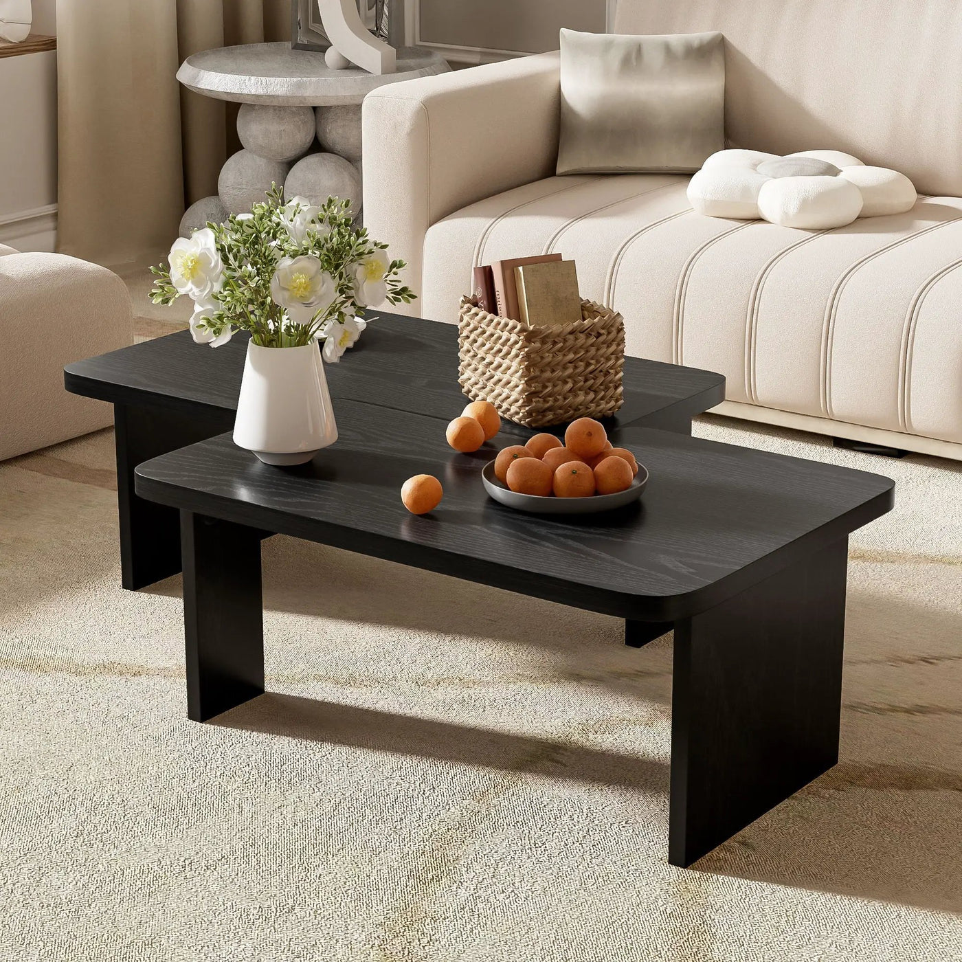 Modern Minimalist Coffee Table Set With Splicing Design by HouseOfZazla