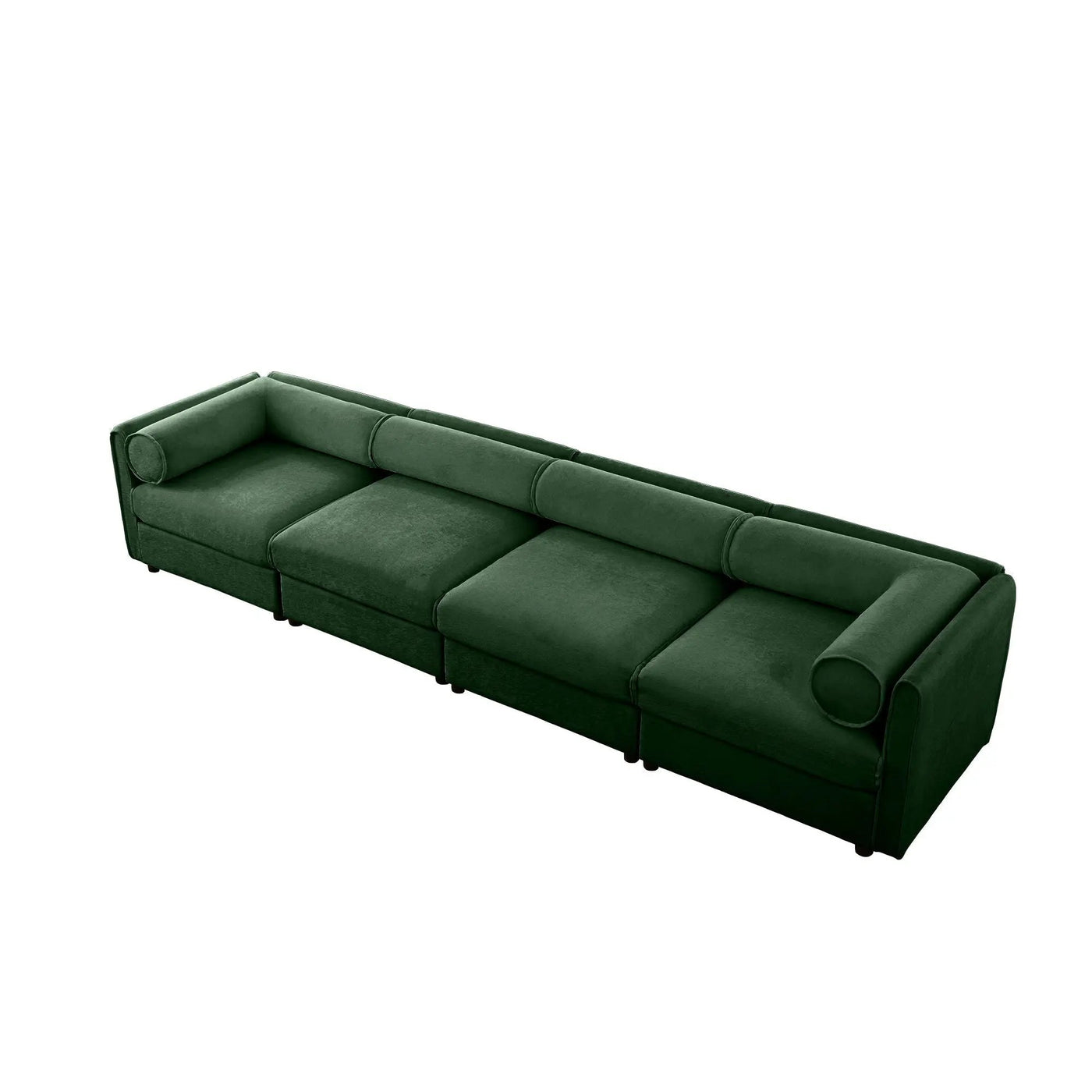 Stylish Sofa With Storage Seat And Cylindrical Backrest by Unique Piece Furniture