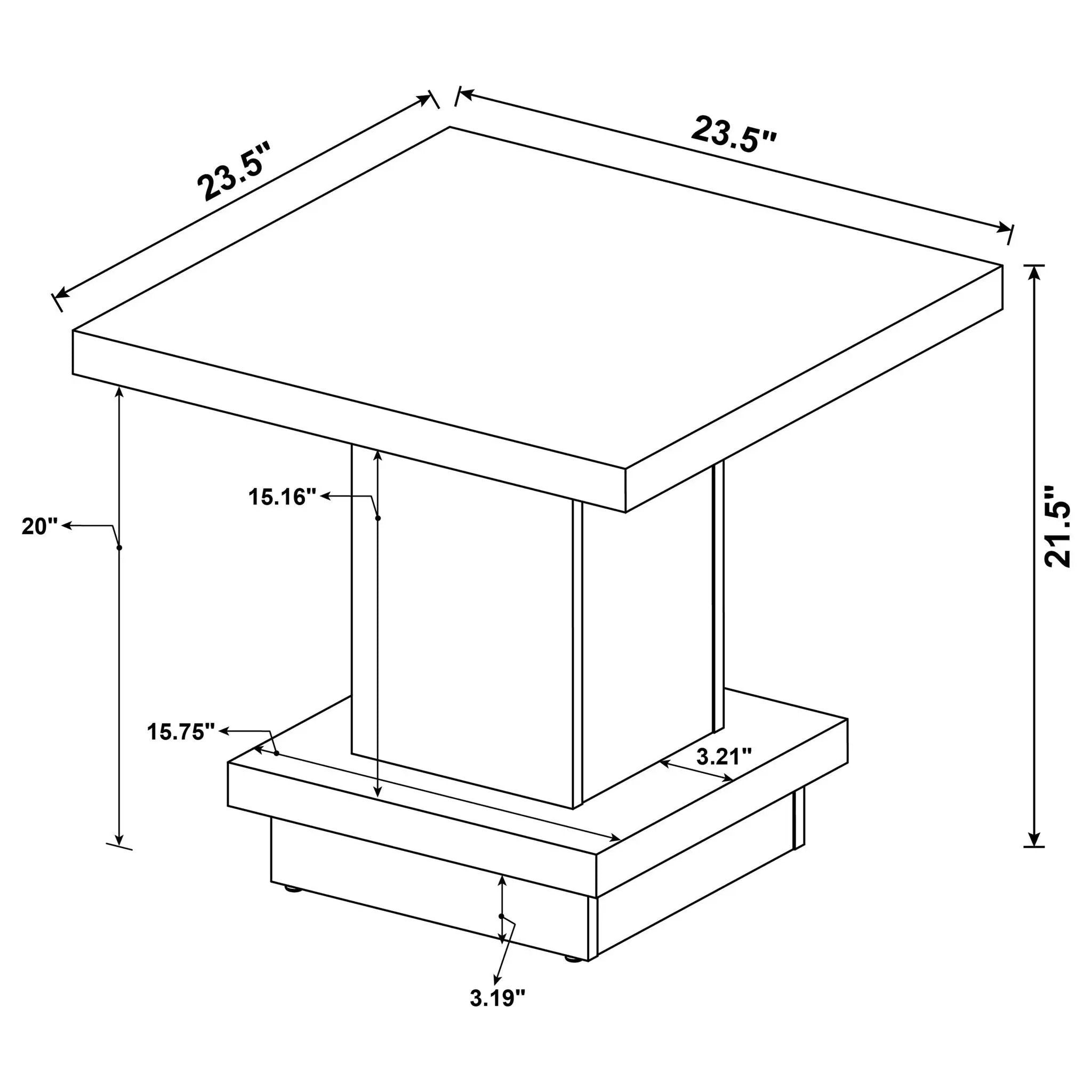 Square Coffee And End Table Set by HouseOfZazla