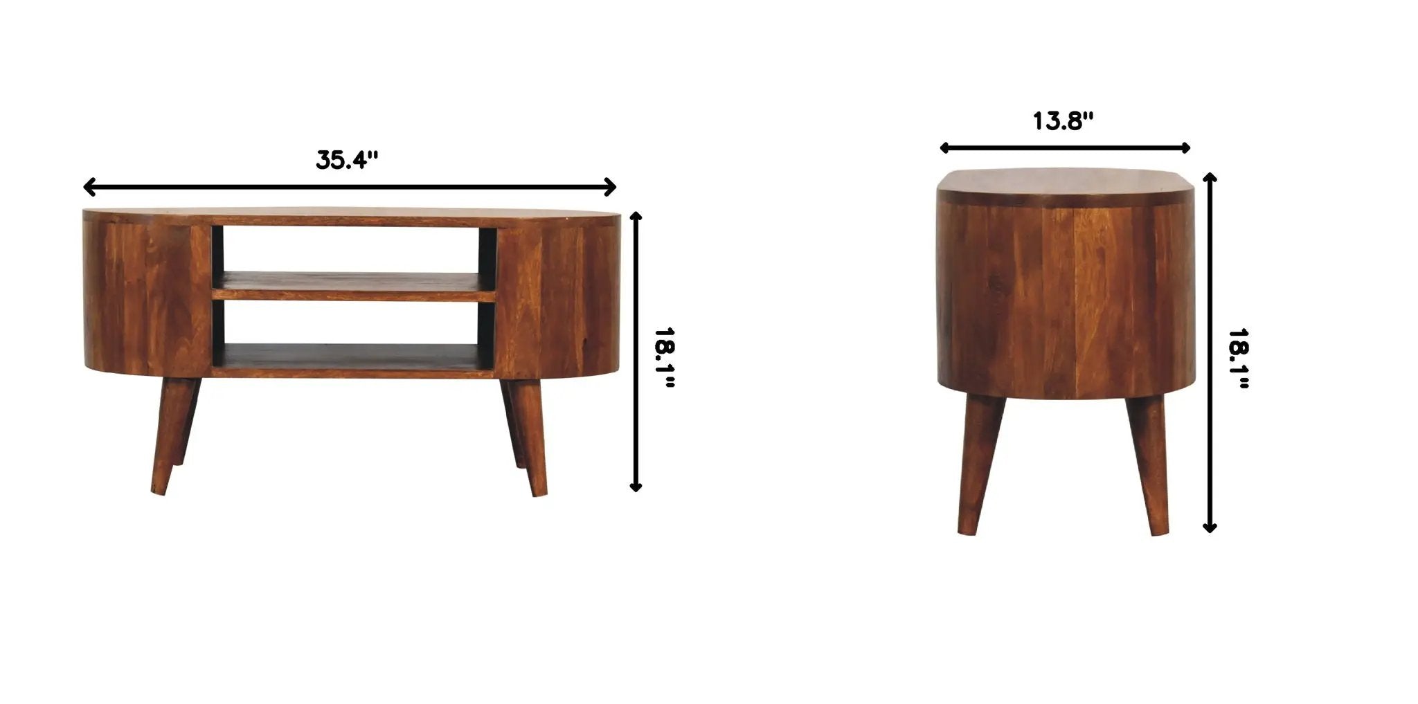 Cortez - Media Unit - Chestnut by HouseOfZazla