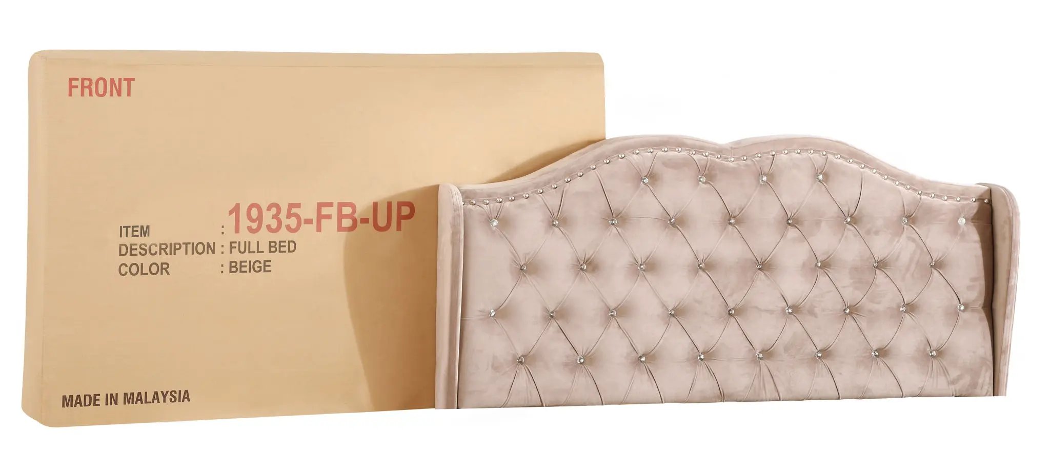 Upholstered Bed Transitional by Unique Piece Furniture