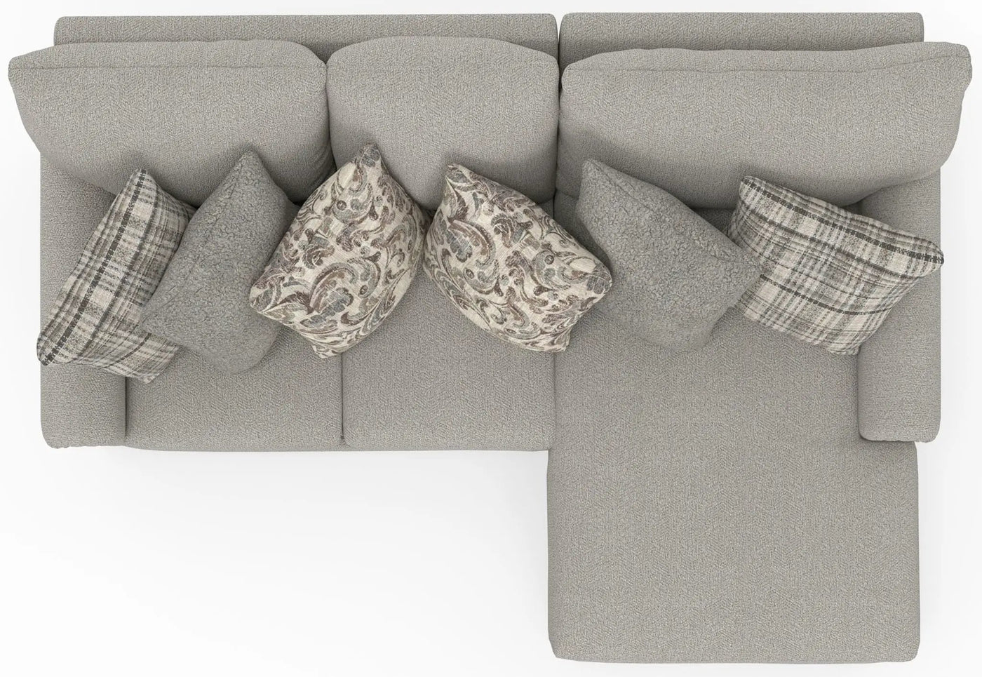 Livingston - Sectional With Comfort Coil Seating And Accent Pillows Included by Unique Piece Furniture